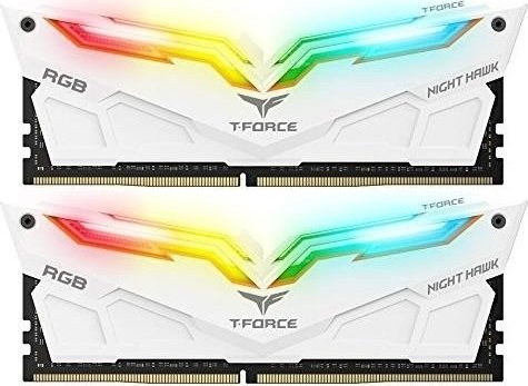 Memorie Team Group T-Force Night Hawk White RGB 16GB DDR4 3200MHz CL16 Dual Channel Kit