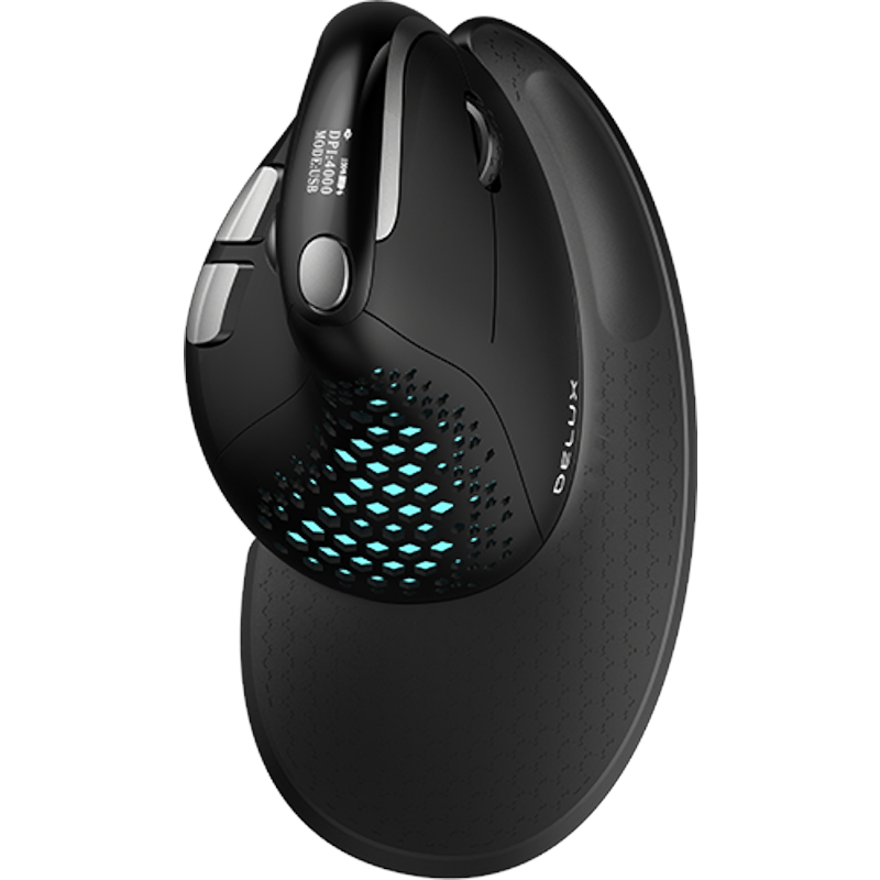 Mouse Delux Seeker M618XSD Wireless & Bluetooth Black