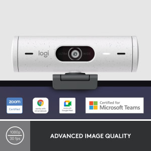 Logitech Brio 500 FHD Autofocus, USB-C, Microfon, Off-white