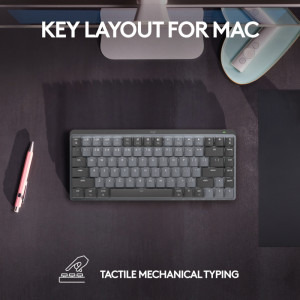Logitech MX Mechanical Mini for Mac, Bluetooth Illuminated Performance, US INT, Space Grey