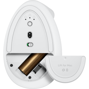 Logitech Lift for Mac, Vertical Ergonomic, Bluetooth, White