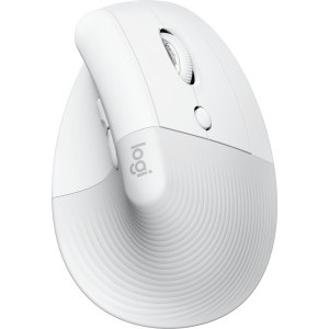 Mouse Logitech Lift for Mac, Vertical Ergonomic, Bluetooth, White