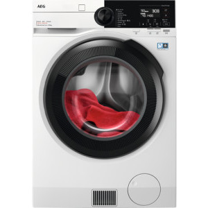 Masina de spalat rufe cu uscator AEG LWR96944B, Spalare 9 kg, Uscare 6 kg, 1400 RPM, Pompa de caldura, Inverter, Clasa B, AbsolutCare, SensiDry, ProSense, Alb