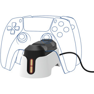 Trust GXT 228 Dock dual incarcare pentru controller PS5 White