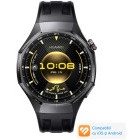 SmartWatch Huawei Watch GT 6 Pro, 46mm, Black Titanium Alloy, curea Black Fluoroelastomer