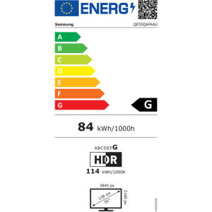 Samsung Smart TV QLED QE55Q6FAAU Seria Q6F 138cm negru 4K UHD HDR