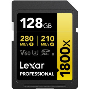 Lexar SDXC Pro Gold 1800x UHS-II 128GB