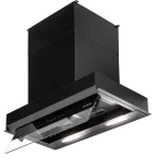 Hota incorporabila Turbionaire integrata TNP60BB, Putere de absorbtie 800 m3/h, Clasa A+, Iluminare LED, Dubla aspiratie, Sticla tratata termic, Tuya, 60 cm, Negru