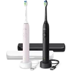 Philips Sonicare Set 2x Periute de dinti electrice Seria 3100 HX4072/42 Roz & Negru