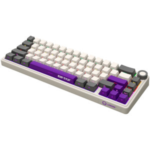 LORGAR KBP70MW Pro RGB Toxic Purple Linear Switch Beige Mecanica