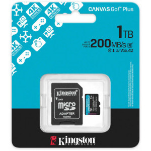 Kingston microSDXC Canvas Go Plus Gen4 Class 10 UHS-I A2 1TB + Adaptor