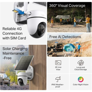 TP-LINK Tapo C615G KIT 4mm + Panou solar
