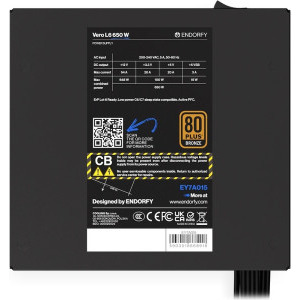 ENDORFY Vero L6, 80+ Bronze, 650W, Black