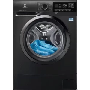 Masina de spalat rufe Electrolux EWS6326DXE, Slim, 6 kg, 1000 RPM, Clasa A, Inverter, SensiCare, AntiAllergy, TimeManager, Negru
