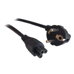 Cablu componente Spacer Power cable 10A Shucko - IEC320/C5 3m, Negru