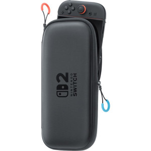 Nintendo Husa transport + Folie de protectie pentru Switch 2, Negru