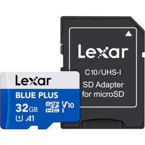 Lexar microSDHC Blue Plus UHS-I 32GB + Adaptor