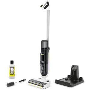 Karcher FCV 3 Natural N, vertical cu mop, 160W, 0.42L, Alb/Negru