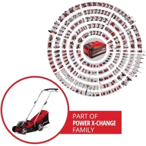 Einhell Masina de tuns iarba cu acumulator PXC GE-CM 36/33 Li, 18 V, latime taiere 33 cm, inaltime taiere 25-65 mm, 5 trepte de taiere, sac colector 30 L