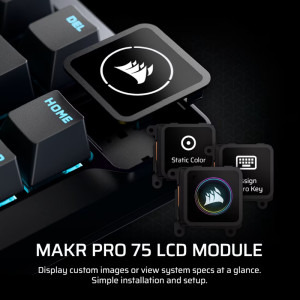 Corsair MAKR PRO 75 TKL Hall Effect DIY RGB MGX V2 Switch Black