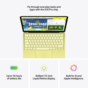 Apple 13'' MacBook Neo 13 with Liquid Retina, Apple A18 Pro chip (6-core CPU), 8GB, 256GB SSD, Apple A18 Pro 5-core GPU, macOS, Blush, INT keyboard, 2026