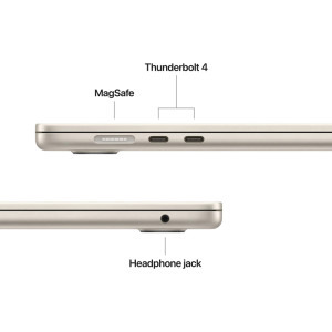Apple 15.3'' MacBook Air 15 with Liquid Retina, Apple M5 chip (10-core CPU), 32GB, 2TB SSD, Apple M5 10-core GPU, macOS, Starlight, INT keyboard, 2026