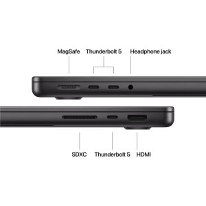 Apple 14.2'' MacBook Pro 14 Liquid Retina XDR, Apple M5 Max chip (18-core CPU), 48GB, 2TB SSD, Apple M5 Max 40-core GPU, macOS, Space Black, INT keyboard, 2026