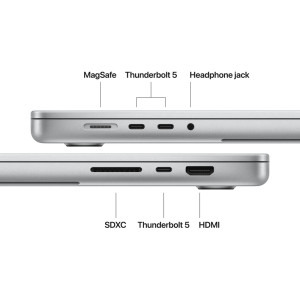 Apple 16.2'' MacBook Pro 16 Liquid Retina XDR, Apple M5 Max chip (18-core CPU), 128GB, 2TB SSD, Apple M5 Max 40-core GPU, macOS, Silver, INT keyboard, Textura Nano, 2026