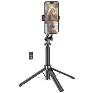 Selfie stick Hoco K21 Universal, Black, conectare Bluetooth
