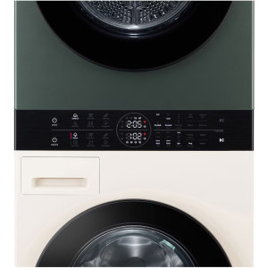 LG WashTower WT1210EGF, Spalare 12 kg, Uscare 10 kg, 1400 RPM, Clasa A, Dual Inverter Heat Pump, TurboWash360, Auto Sense AI DD, Smart Pairing, Allergy Care, ThinQ, Bej/Verde