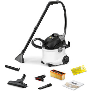 Aspirator Karcher SE 5, Aparat de curatat cu extractie, 1000W, 4L, Alb/Negru