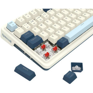 Redragon Eisa Pro White-Blue RGB Red Switch Mecanica