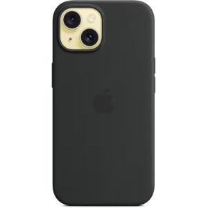 Apple Protectie pentru spate, material silicon pentru iPhone 15, culoare Black