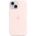 Apple Protectie pentru spate, material silicon pentru iPhone 15, culoare Light Pink