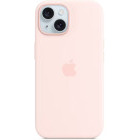 Apple Protectie pentru spate, material silicon pentru iPhone 15, culoare Light Pink
