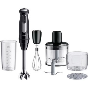 Braun Mixer vertical MultiQuick 5 Pro MQ55254M, 1000W, 0.6 L / 0.5L, Negru/Argintiu
