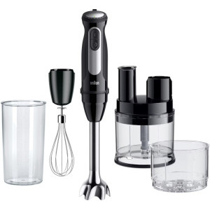 Braun Mixer vertical MultiQuick 5 Pro MQ55755M, 1000W, 0.6 L / 0.5L, Negru/Argintiu