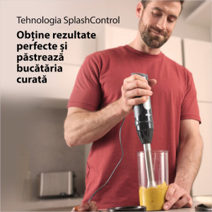 Braun Mixer vertical MultiQuick 5 Pro MQ55755M, 1000W, 0.6 L / 0.5L, Negru/Argintiu