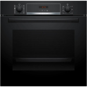 Bosch HQA574BB3, Electric, 71 L, Autocuratare pirolitica, AutoPilot 10, 3D Hotair, HotAir Steam, Grill, Abur, Clasa A+, Negru
