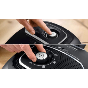 Bosch Seria 4 BGB41BA1, cu sac, 600W, 4L, Negru