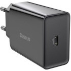 Incarcator retea Baseus CCFS-SN02, Speed Mini Quick Charge 20W, 1x USB-C, Black
