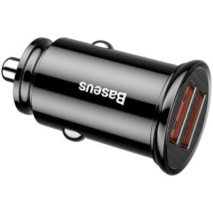 Baseus CCALL-YD01, 2x USB, Quick Charge 30W, Black