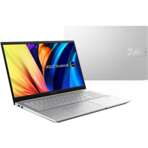 ASUS 15.6'' Vivobook Pro 15 OLED M6500QC, FHD, Procesor AMD Ryzen™ 7 5800H (16M Cache, up to 4.4 GHz), 16GB DDR4, 512GB SSD, GeForce RTX 3050 4GB, No OS, Cool Silver