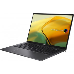 ASUS 14'' Zenbook 14 OLED UM3402YA, 2.8K 90Hz, Procesor AMD Ryzen™ 7 7730U (16M Cache, up to 4.5 GHz), 16GB DDR4X, 1TB SSD, Radeon, Win 11 Pro, Jade Black, 3Yr