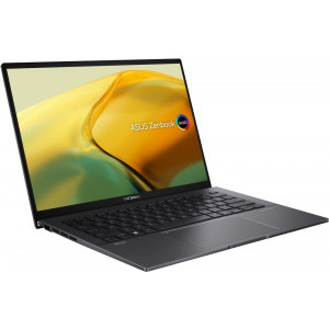 ASUS 14'' Zenbook 14 OLED UM3402YA, 2.8K 90Hz, Procesor AMD Ryzen™ 7 7730U (16M Cache, up to 4.5 GHz), 16GB DDR4X, 1TB SSD, Radeon, Win 11 Pro, Jade Black, 3Yr