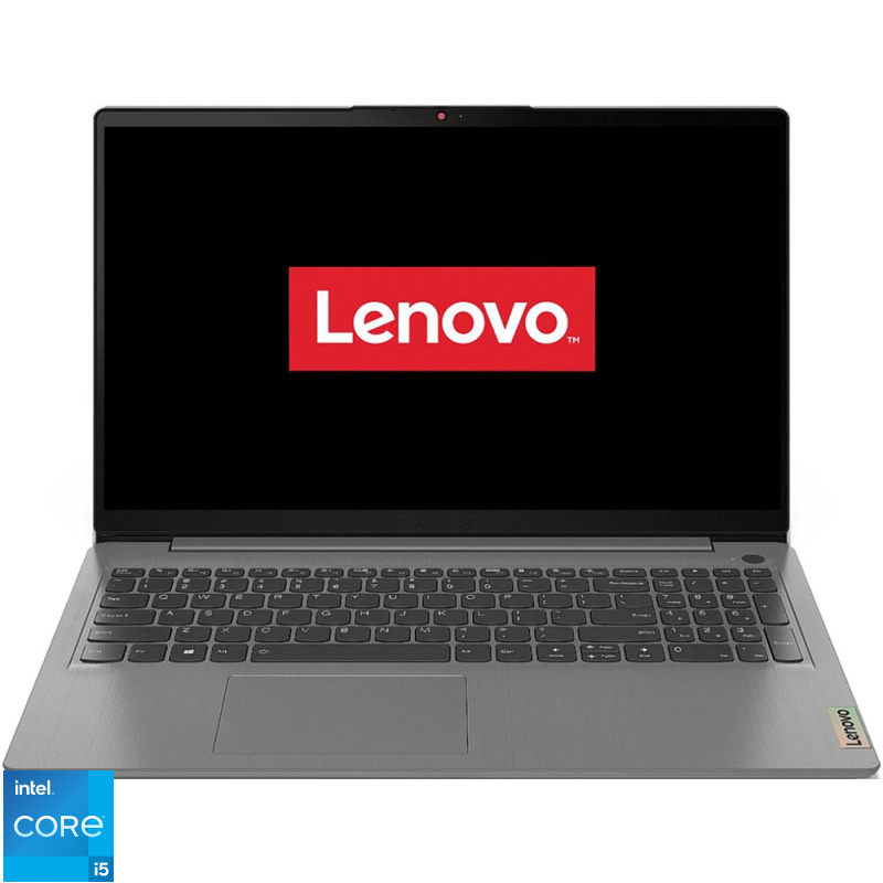 Laptop Lenovo 15.6'' IdeaPad 3 15ITL6, FHD IPS, Procesor Intel® Core™ i5-1135G7 (8M Cache, up to 4.20 GHz), 8GB DDR4, 256GB SSD, Intel Iris Xe, No OS, Arctic Grey