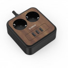 Priza/prelungitor Orico APD-2A3U-EU-15W cu 3 port-uri USB lemn 1.3m