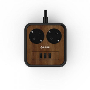 Orico APD-2A3U-EU-15W cu 3 port-uri USB lemn 3m