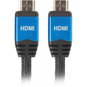 Lanberg HDMI Male - HDMI Male, v2.0, 1.8m, negru-albastru