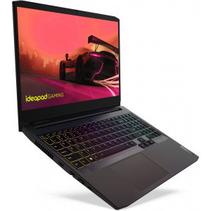 Lenovo Gaming 15.6'' IdeaPad 3 15ACH6, FHD IPS 120Hz, Procesor AMD Ryzen™ 5 5600H (16M Cache, up to 4.2 GHz), 16GB DDR4, 512GB SSD, GeForce RTX 3050 4GB, No OS, Shadow Black, 4-Zone RGB